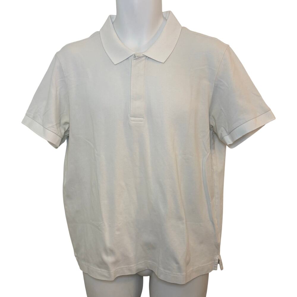 Everlane Classic White Polo Shirt Size Large. EUC